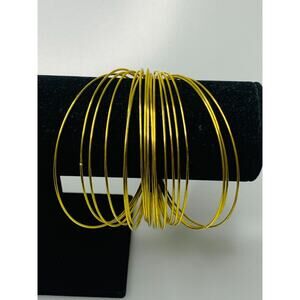 Set of 18 Gold Tone Thin Bangle Bracelets, Catherine's, Tags Still on